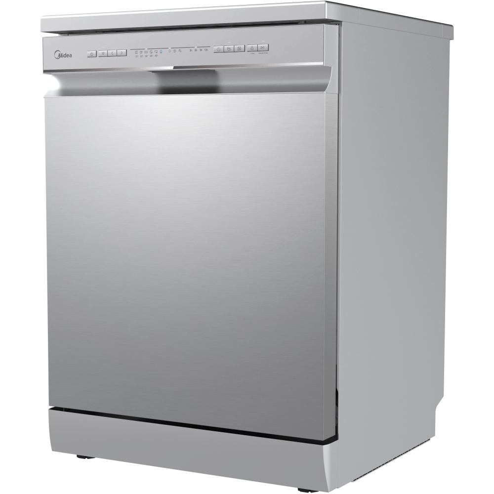 Midea MDWPF1433CXD-UK Dishwasher, 14 Place Settings, Stainless Steel, D Rated