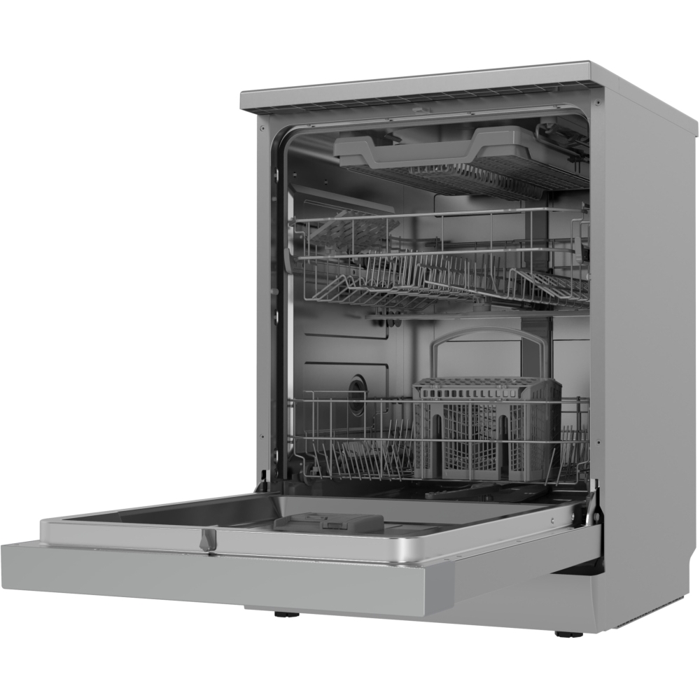 Midea MDWPF1433CXD-UK Dishwasher, 14 Place Settings, Stainless Steel, D Rated