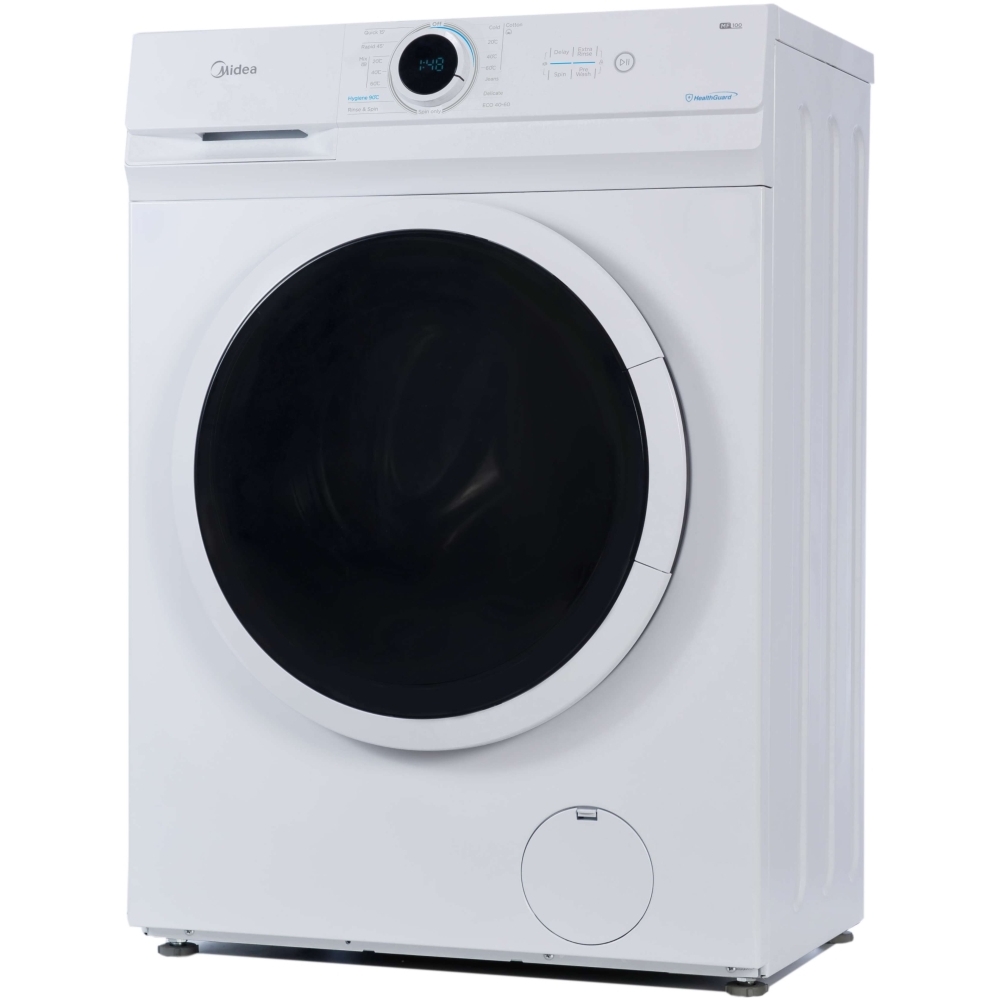 Midea MF100W70 Washing Machine, 7kg, 1200 Spin, White, D Rated