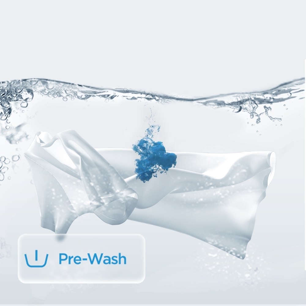 Midea MF10EW80BA Washing Machine, 8kg, White, A Rated