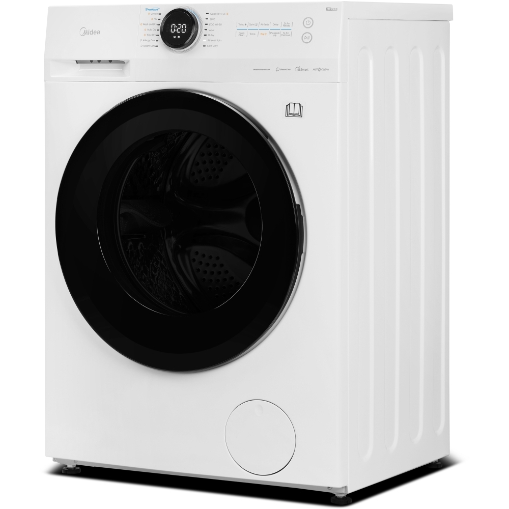 Midea MF20ED80WB/1 Washer Dryer, 8kg/6kg, 1400 Spin, White, D Rated