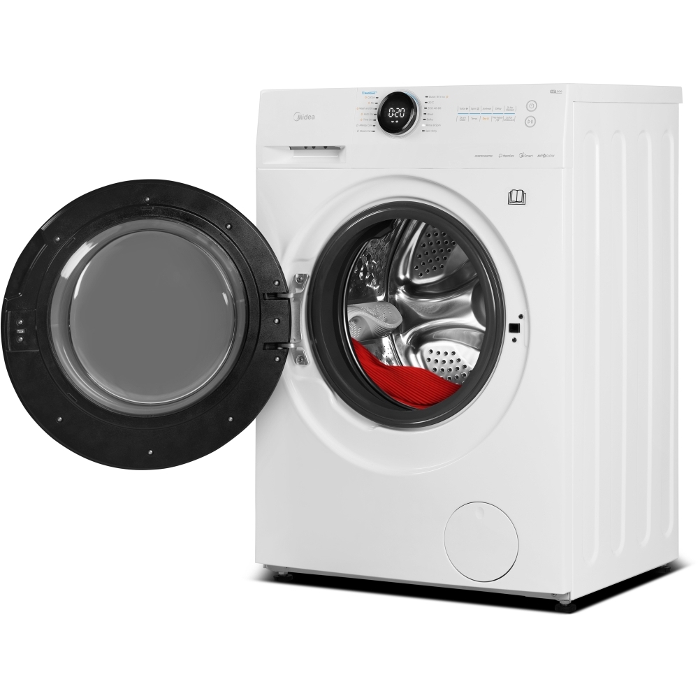 Midea MF20ED80WB/1 Washer Dryer, 8kg/6kg, 1400 Spin, White, D Rated