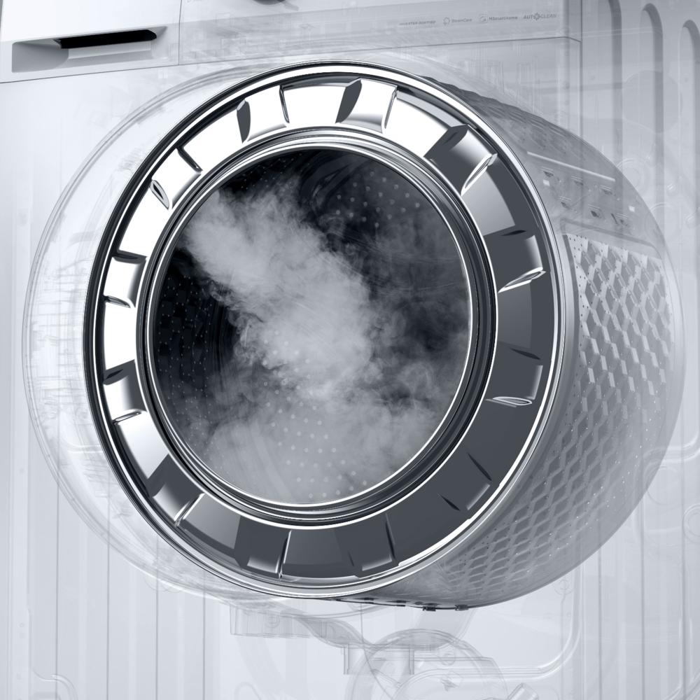 Midea MF20ED80WB/1 Washer Dryer, 8kg/6kg, 1400 Spin, White, D Rated