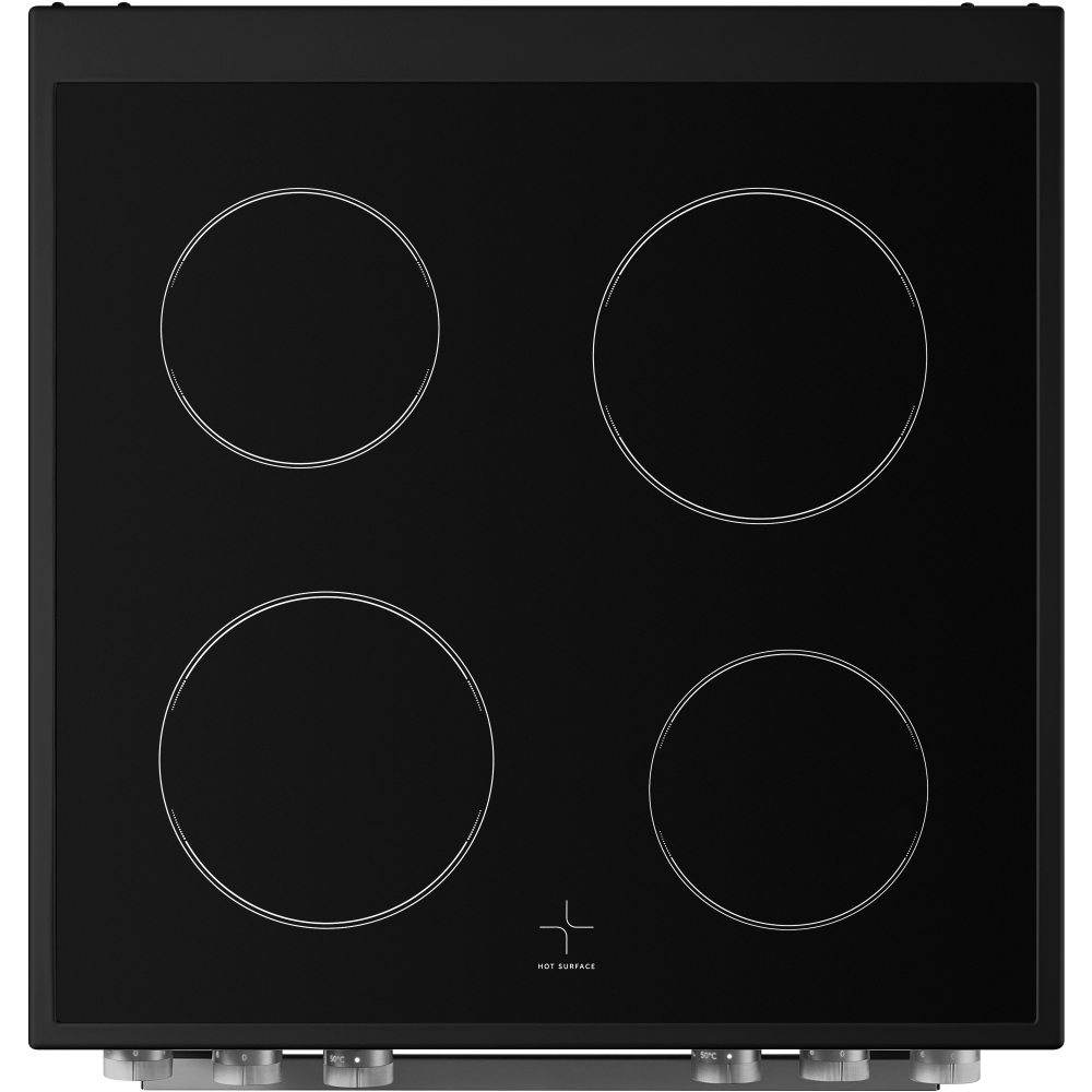 Midea MFO24EME4R118-BK Ceramic Electric Cooker with Double Oven, Black, A Rated