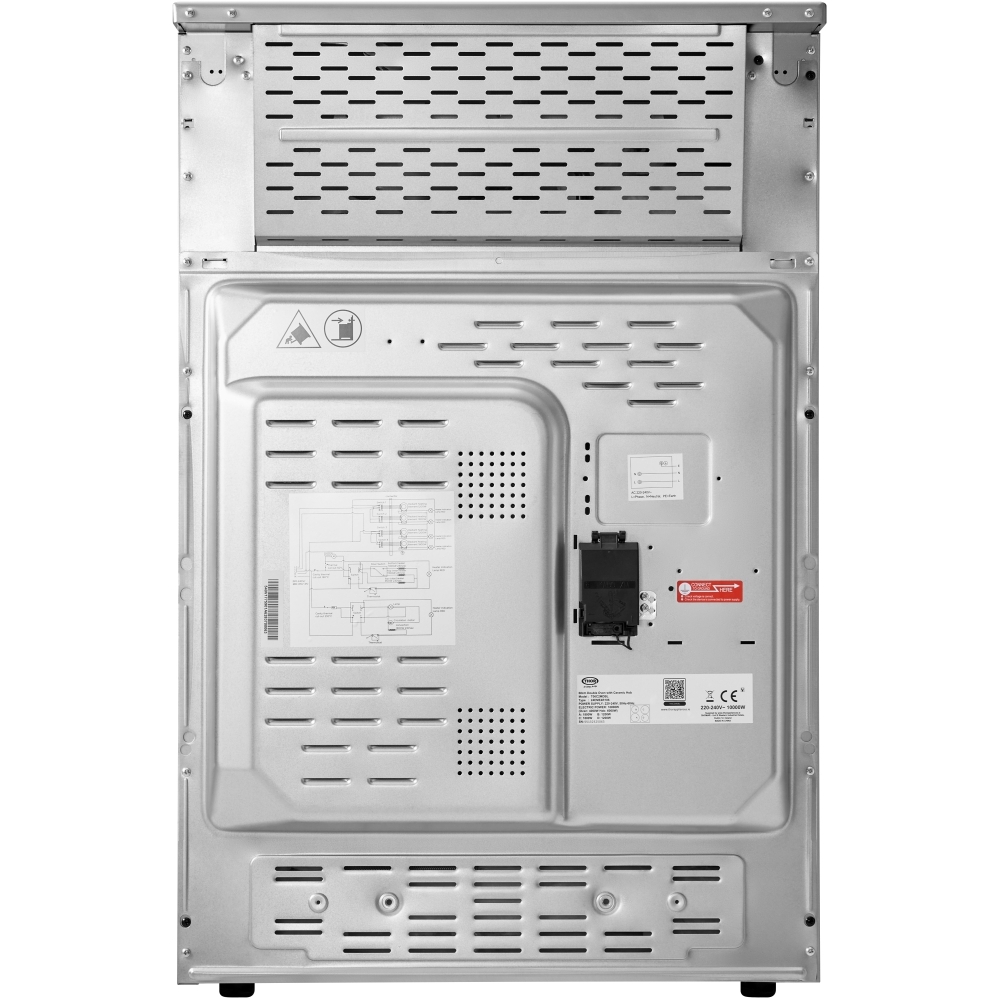 Midea MFO24EME4R118-SS Ceramic Electric Cooker with Double Oven, Stainless Steel, A Rated