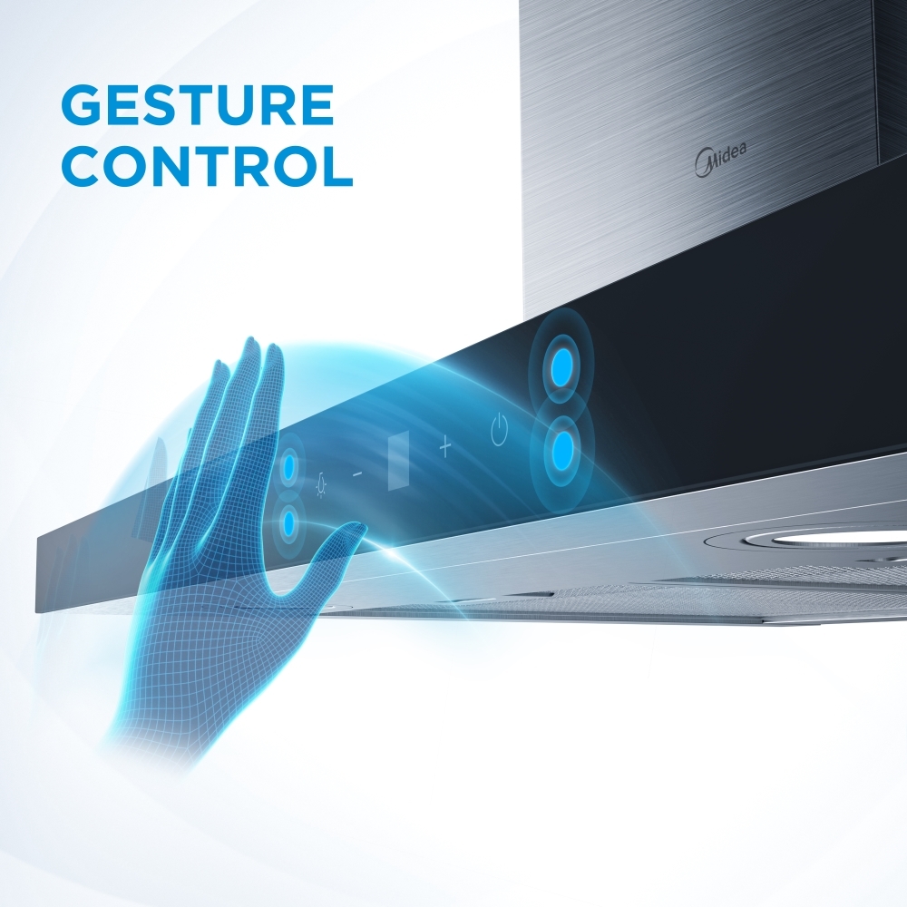 Midea MH60M21ET33SG-UK 60cm Chimney Cooker Hood