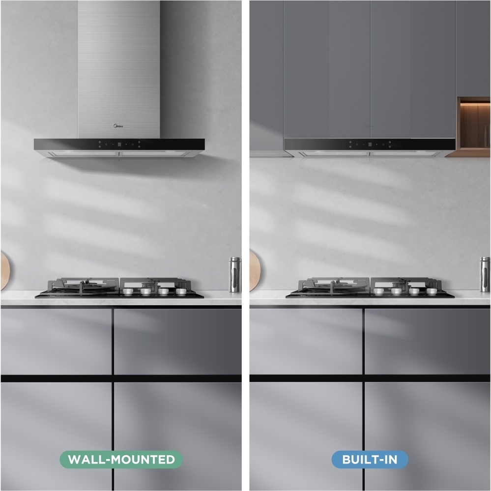 Midea MH60M21ET33SG-UK 60cm Chimney Cooker Hood