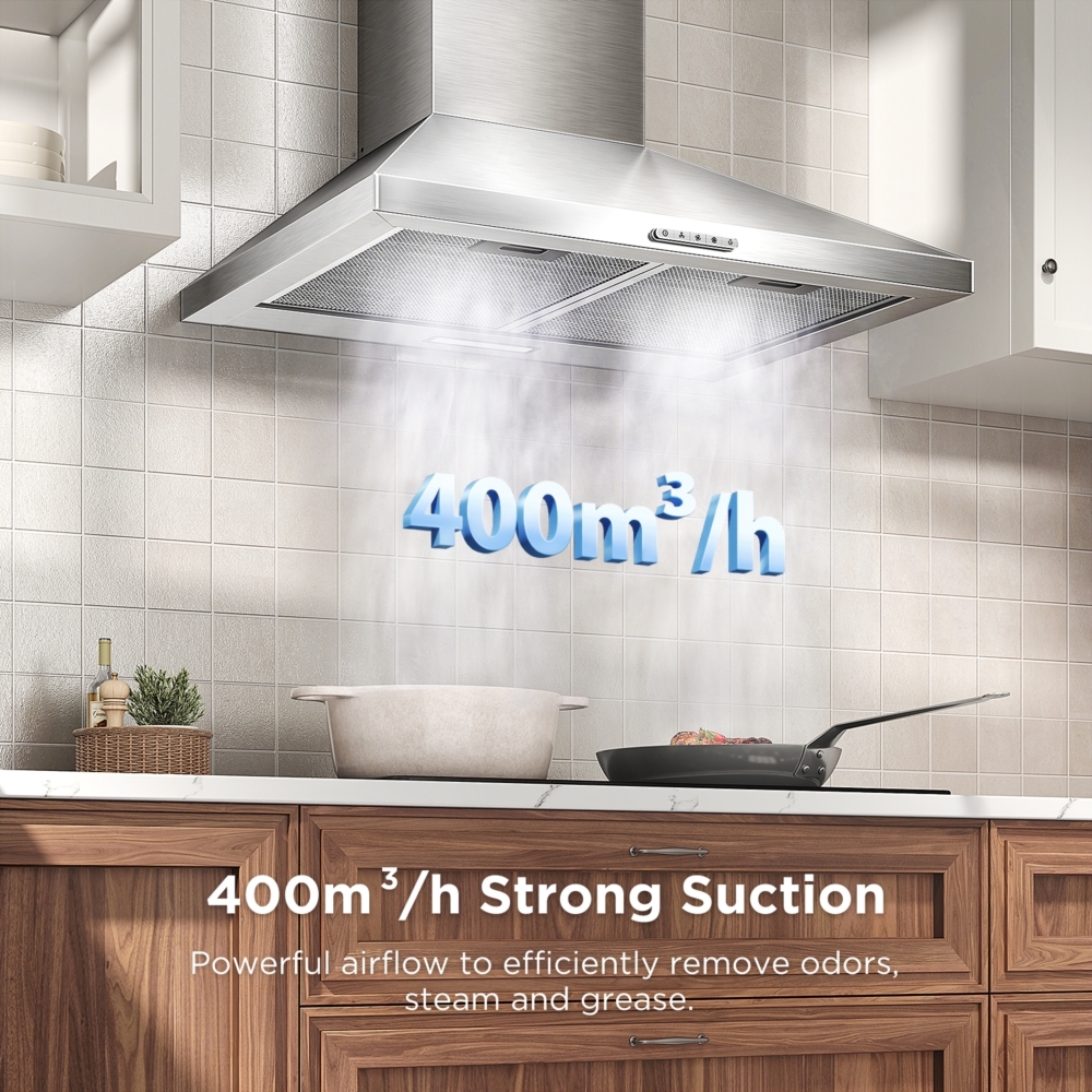 Midea MHA60A17EM400SS 60cm Chimney Cooker Hood