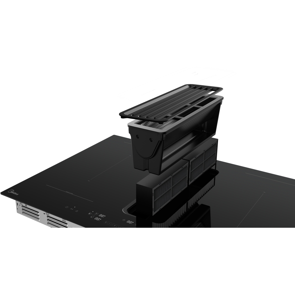 Midea MIH7480Y225GKH1 80cm Vented Hob, Black, A++ Rated
