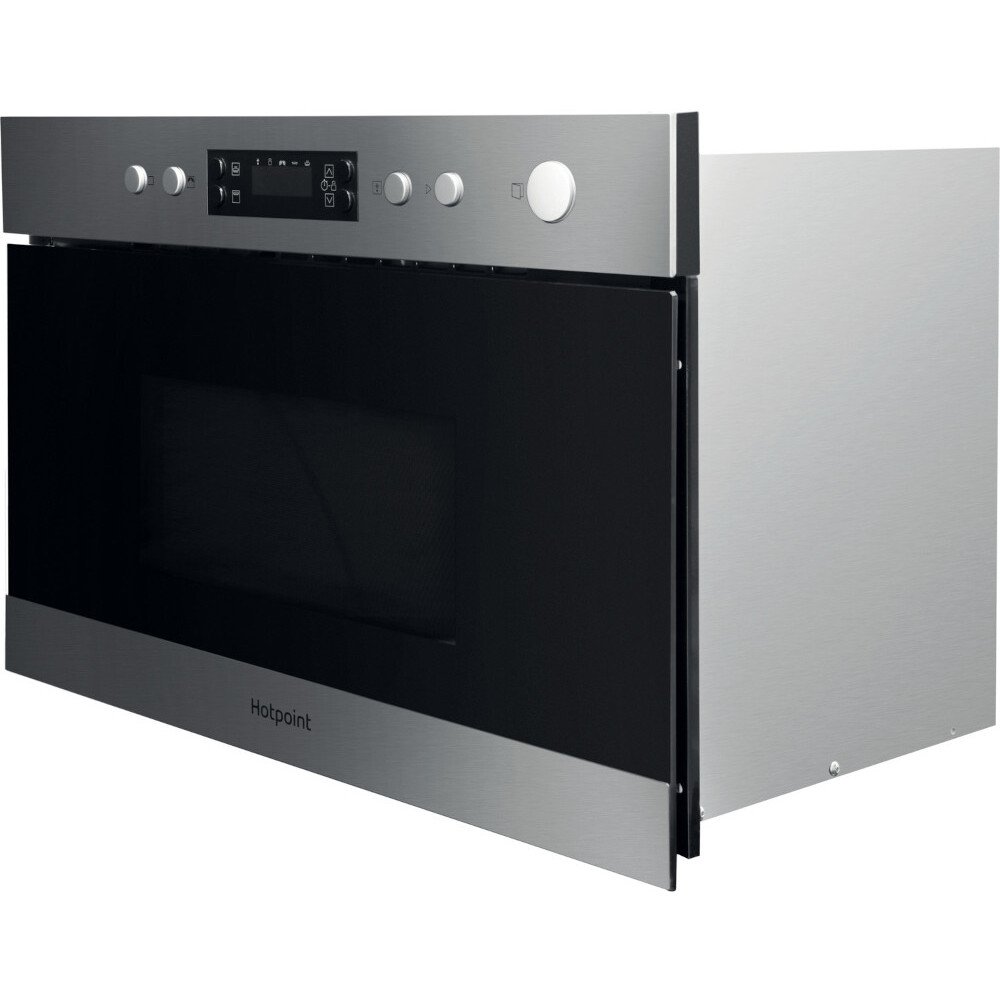 Hotpoint MN314IXH Built-In Microwave with Grill, Stainless Steel