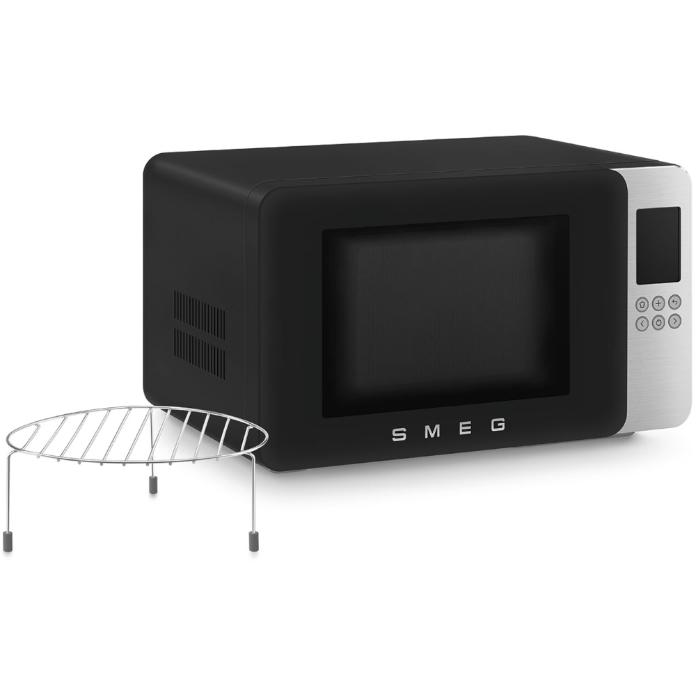 Smeg MOC01BLMUK Microwave with Grill