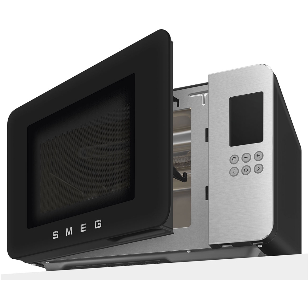 Smeg MOC01BLMUK Microwave with Grill