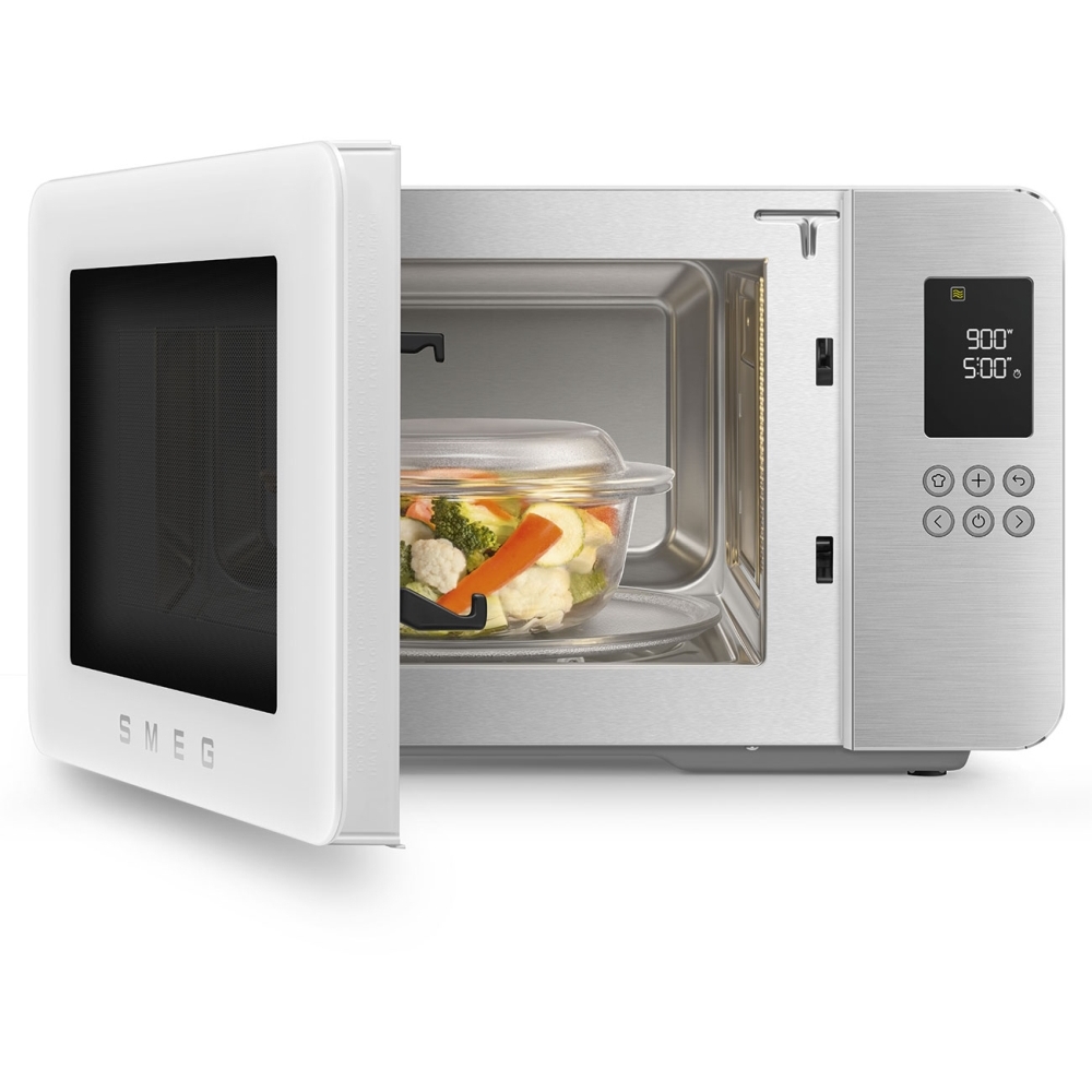 Smeg MOC01WHMUK Microwave with Grill