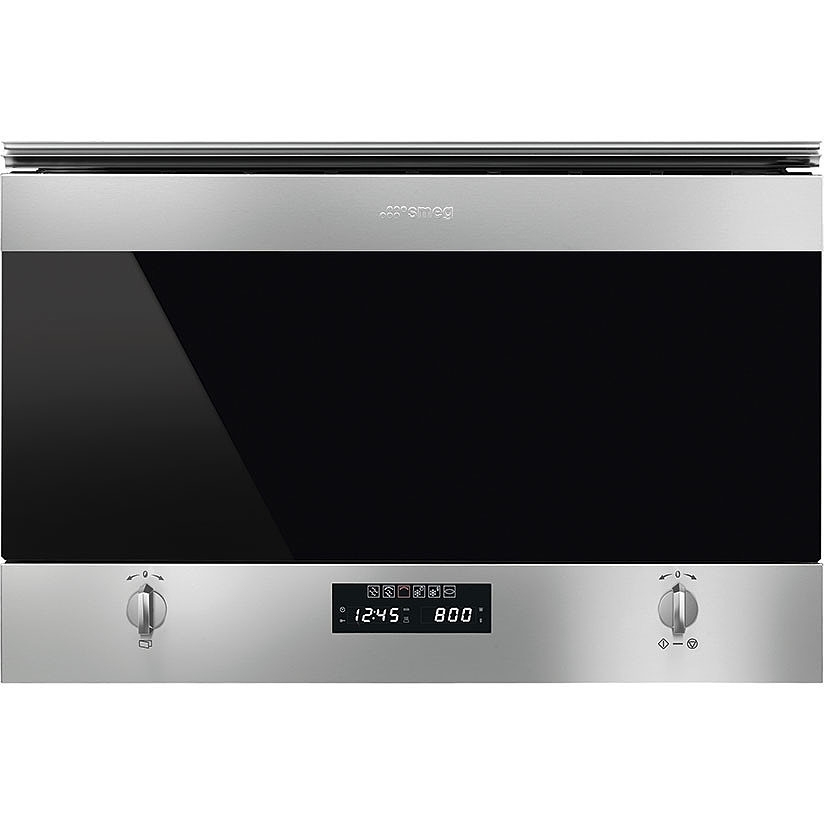 Smeg MP322X1 Classic Built-In Microwave with Grill, Stainless Steel