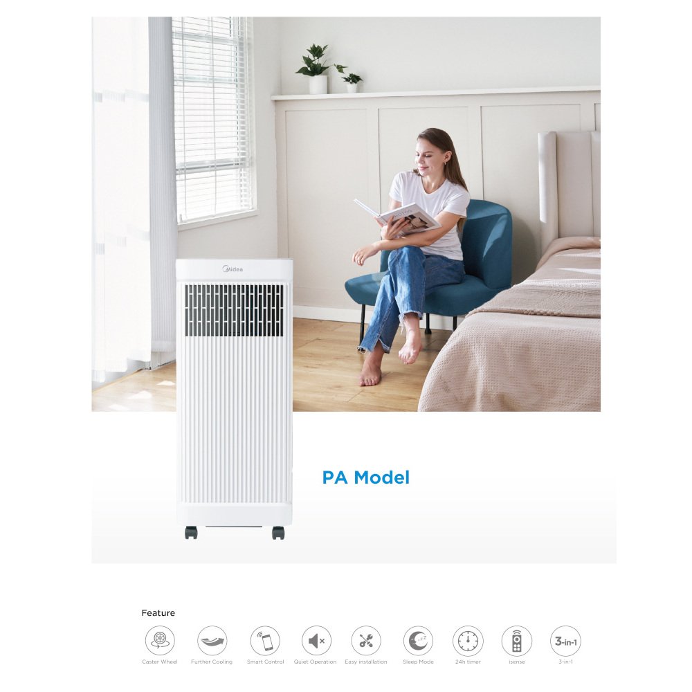 Midea MPPA-07CRN7-QB6(A) Portable Air Conditioner - 7,000 BTUs