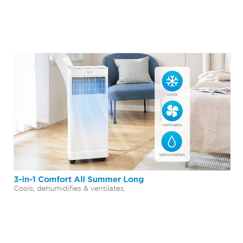 Midea MPPA-07CRN7-QB6(A) Portable Air Conditioner - 7,000 BTUs