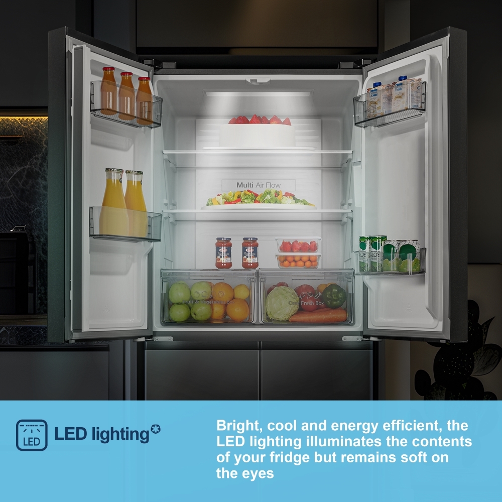 Fridgemaster MQ79395EB American Fridge Freezer