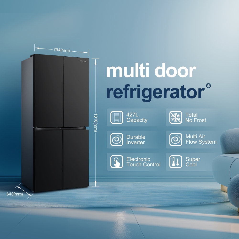 Fridgemaster MQ79395EB American Fridge Freezer