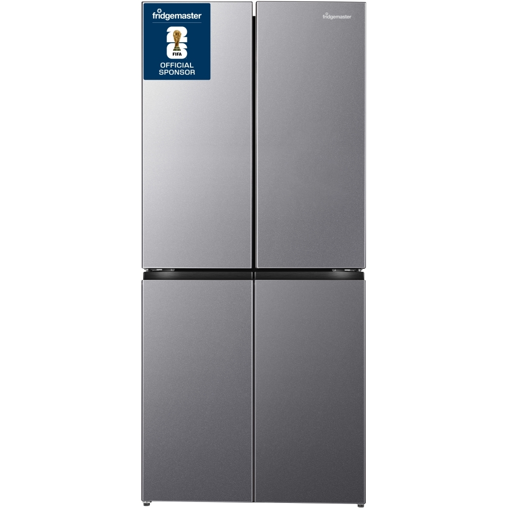 Fridgemaster MQ79395ES American Fridge Freezer, Silver, E Rated,  Non-Plumbed