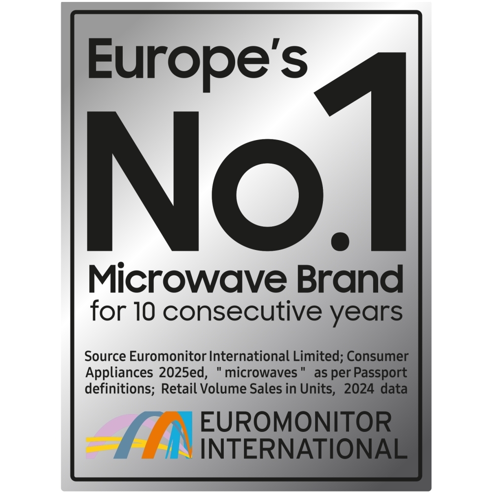 Samsung MS23T5018AC Solo Microwave with Triple Distribution System - Clean Charcoal, Black