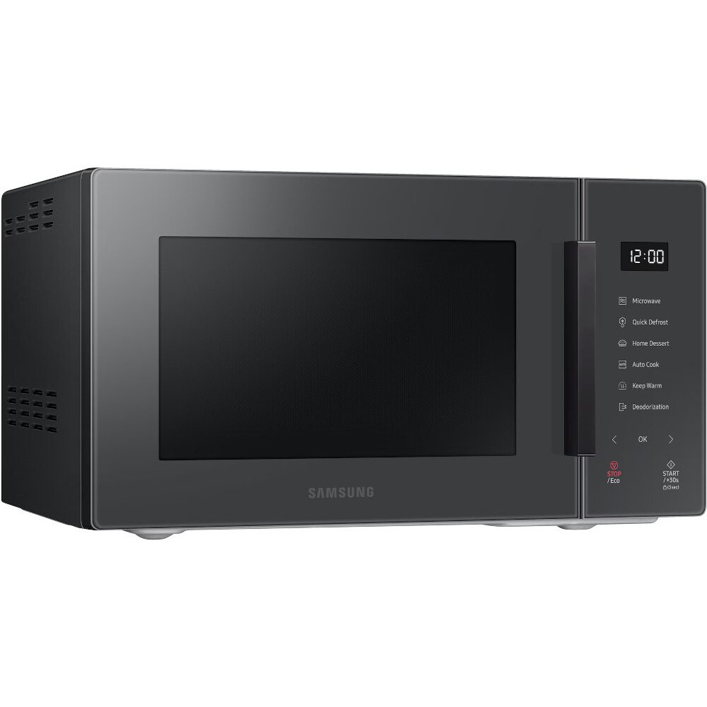 Samsung MS23T5018AC Solo Microwave with Triple Distribution System - Clean Charcoal, Black