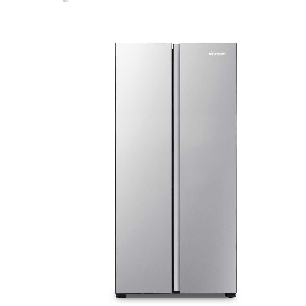 Fridgemaster MS83430ES American Fridge Freezer, Silver, E Rated,  Non-Plumbed
