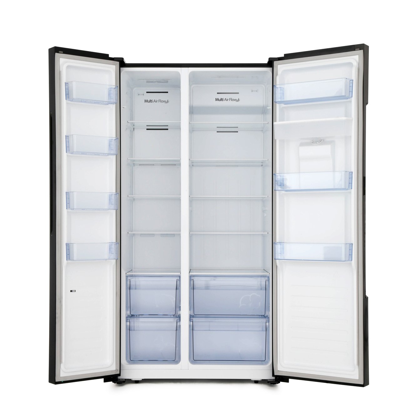 Buy Fridgemaster MS91515BFF American Fridge Freezer Black Marks