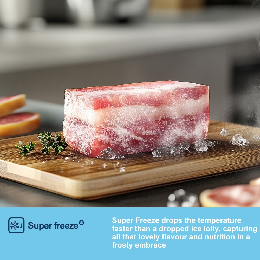 Fridgemaster MS91558DES American Fridge Freezer, Silver, E Rated,  Non-Plumbed