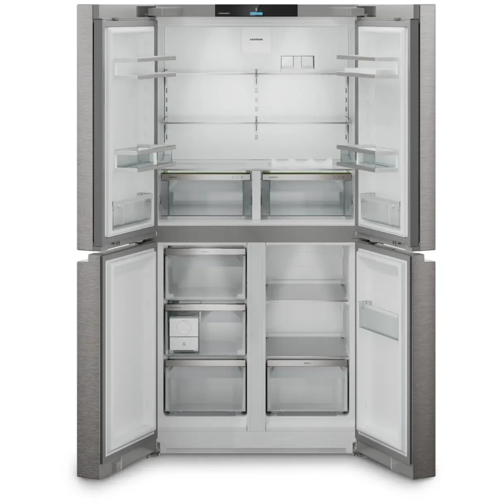 Liebherr Msdd9012 American Fridge Freezer,  Non-Plumbed, Stainless Steel, D Rated