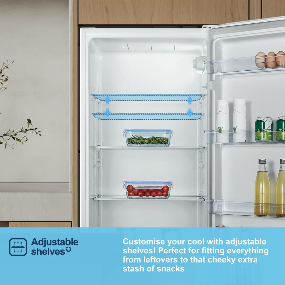 Fridgemaster MTL55242E Tall Larder Fridge, White, E Rated