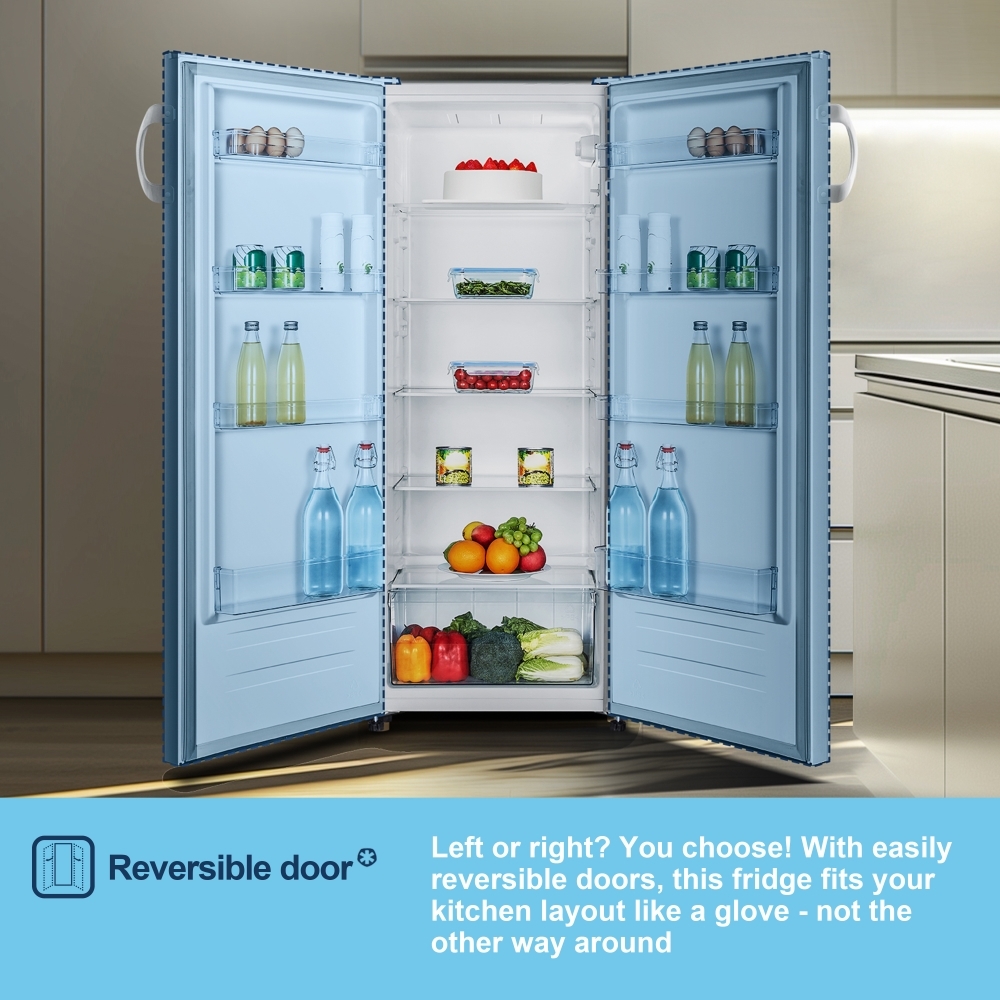 Fridgemaster MTL55242E Tall Larder Fridge, White, E Rated