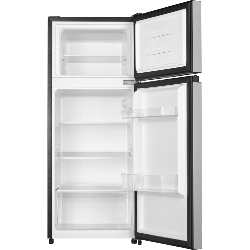 Fridgemaster MTM48120ES Static Fridge Freezer, 80/20, Silver, E Rated