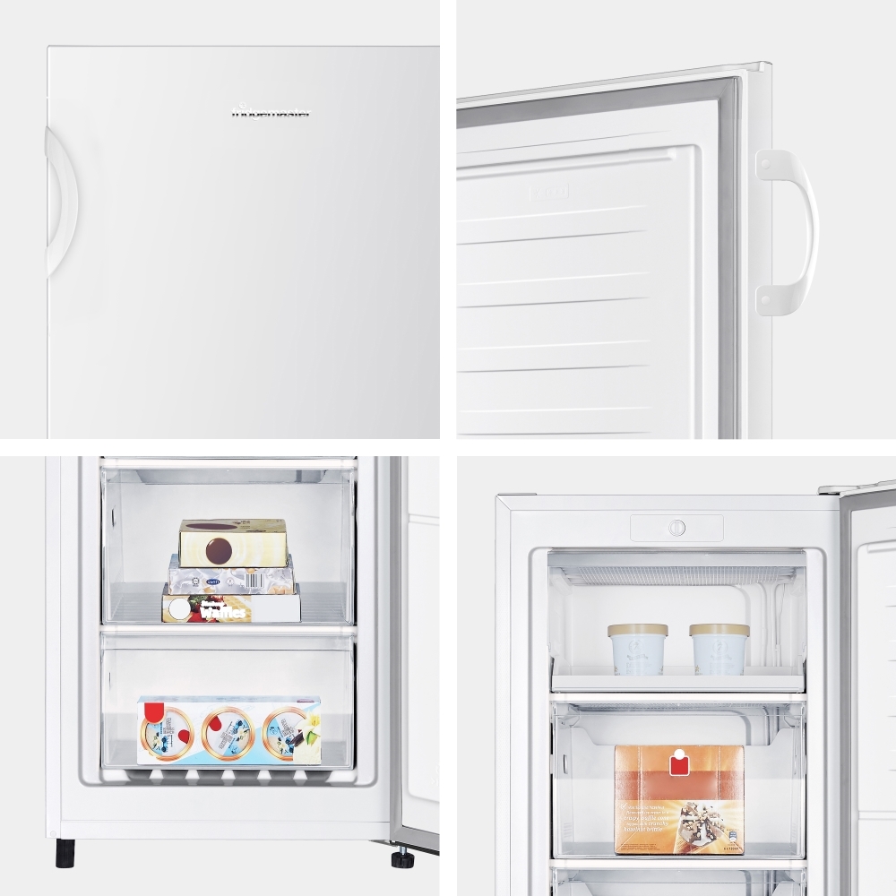 Fridgemaster MTZ55153E Static Tall Freezer, White, E Rated