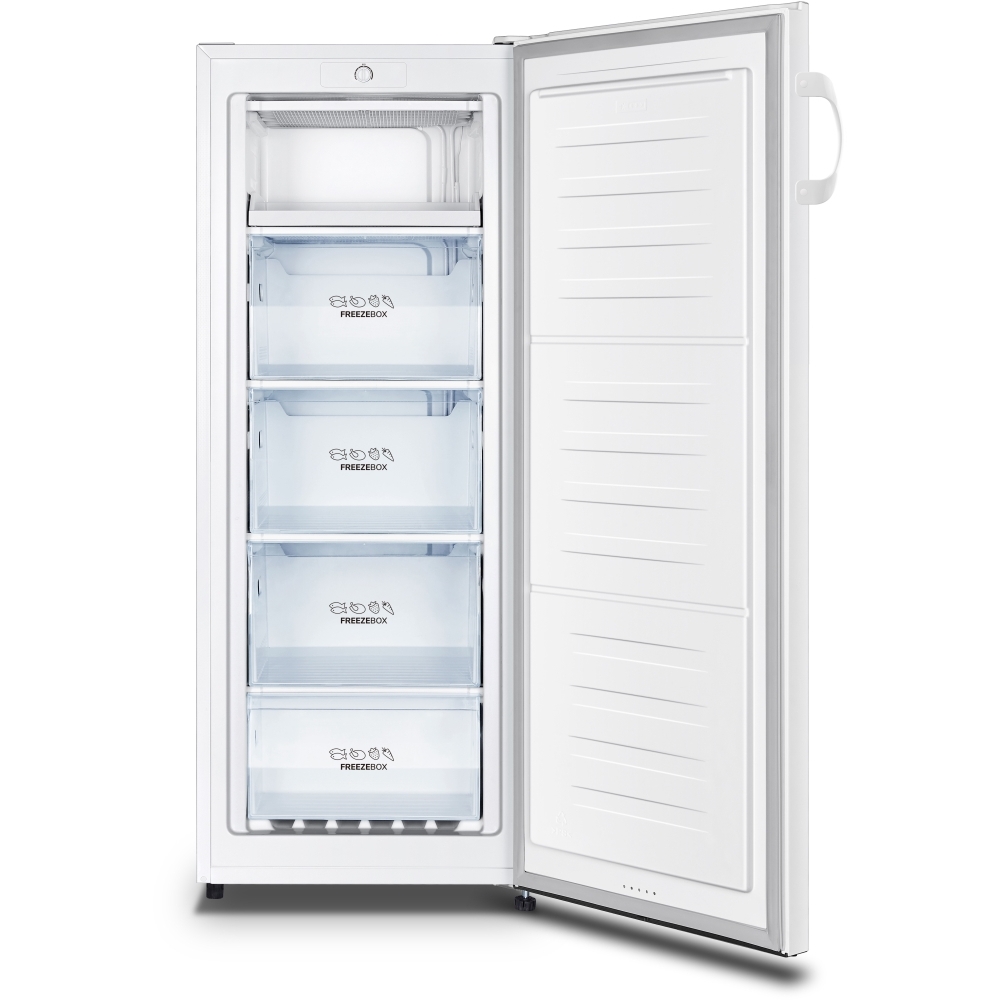 Fridgemaster MTZ55153E Static Tall Freezer, White, E Rated Marks