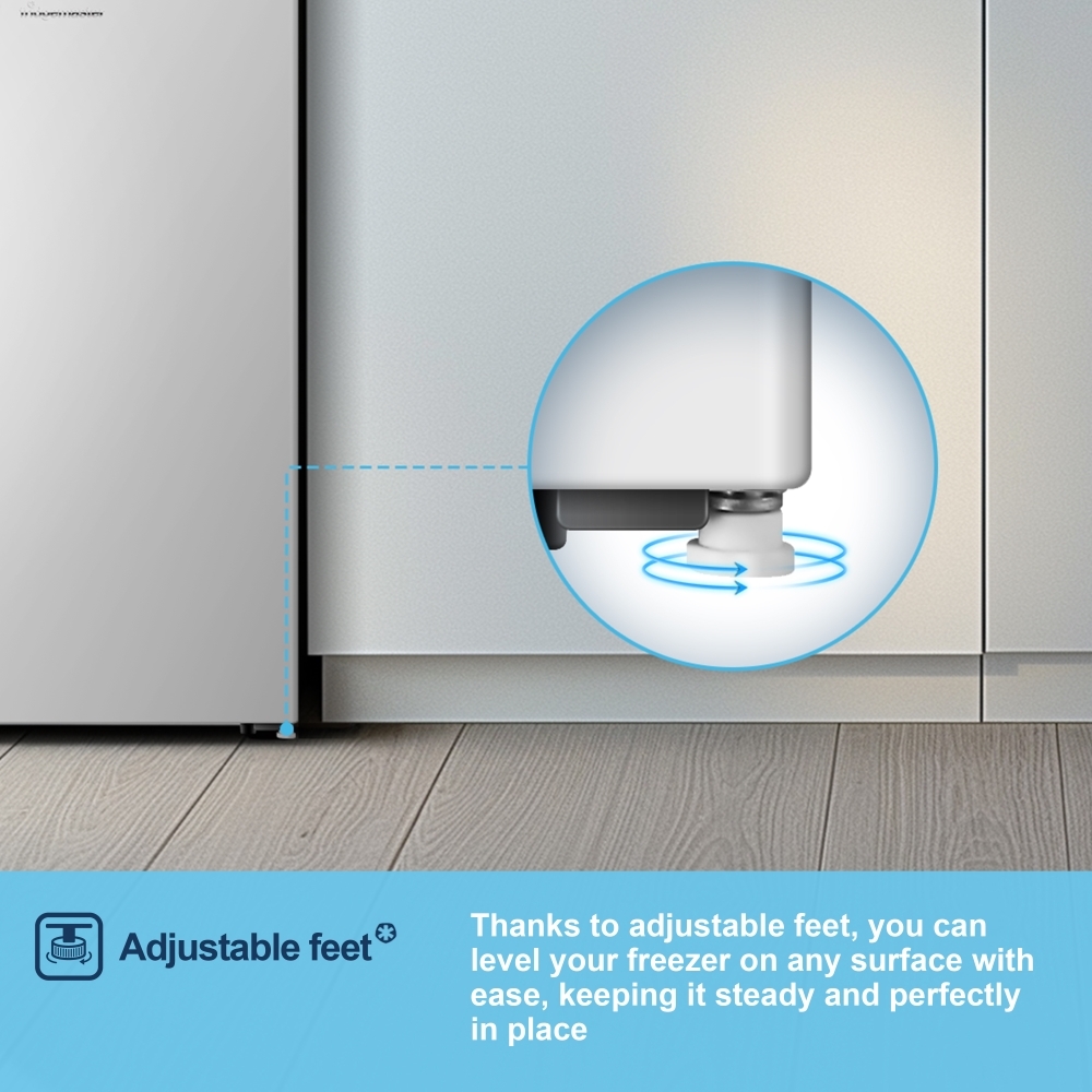 Fridgemaster MUZ4860E Static Under Counter Freezer, White, E Rated
