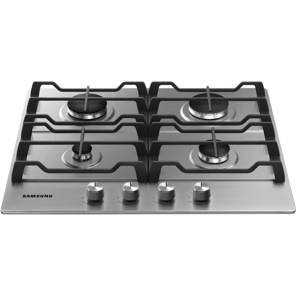 Samsung NA64D3010AS/U1 60cm 4 Burner Gas Hob, Stainless Steel