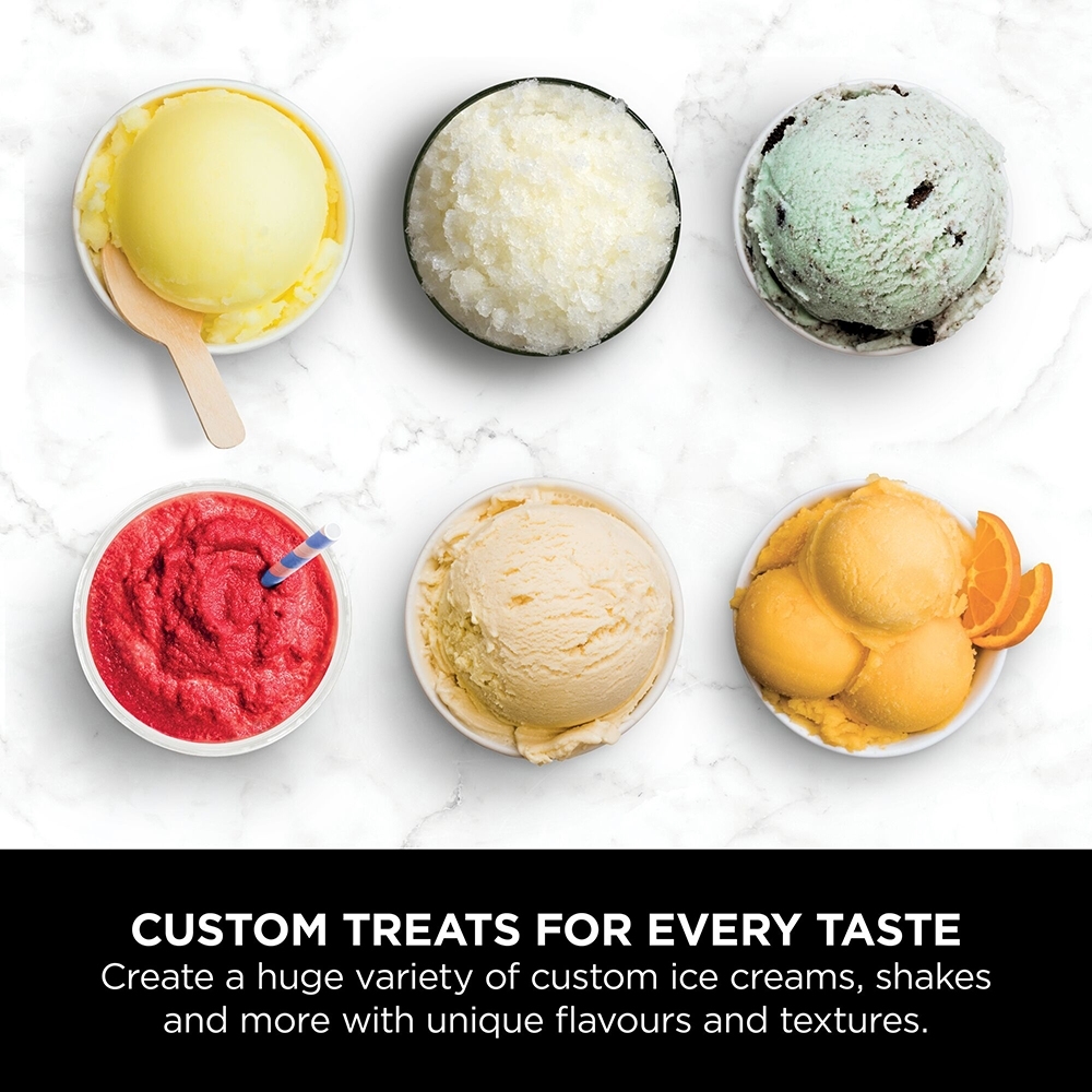 Ninja NC501UK CREAMi  Deluxe 10-in-1 Ice Cream and Frozen Drink Maker, Black