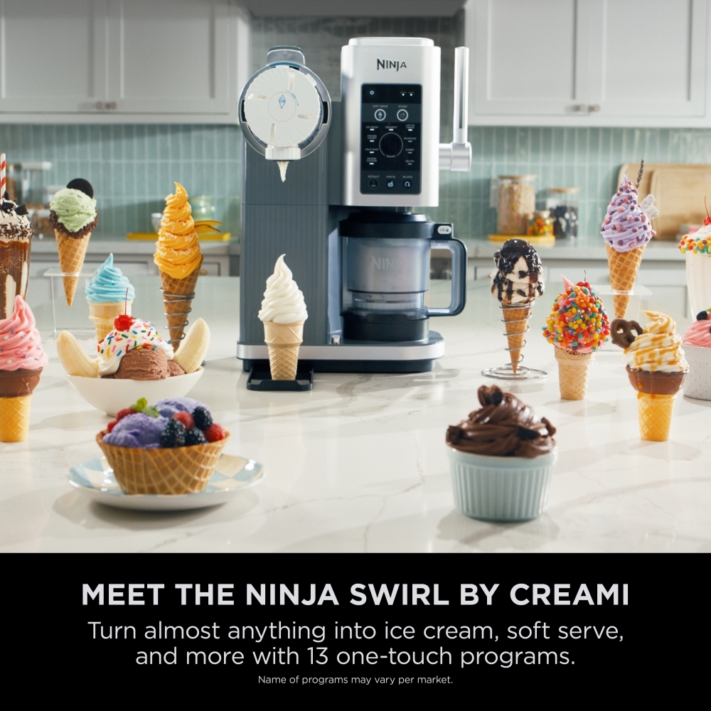 Ninja NC701UK Ice Cream Maker, Silver