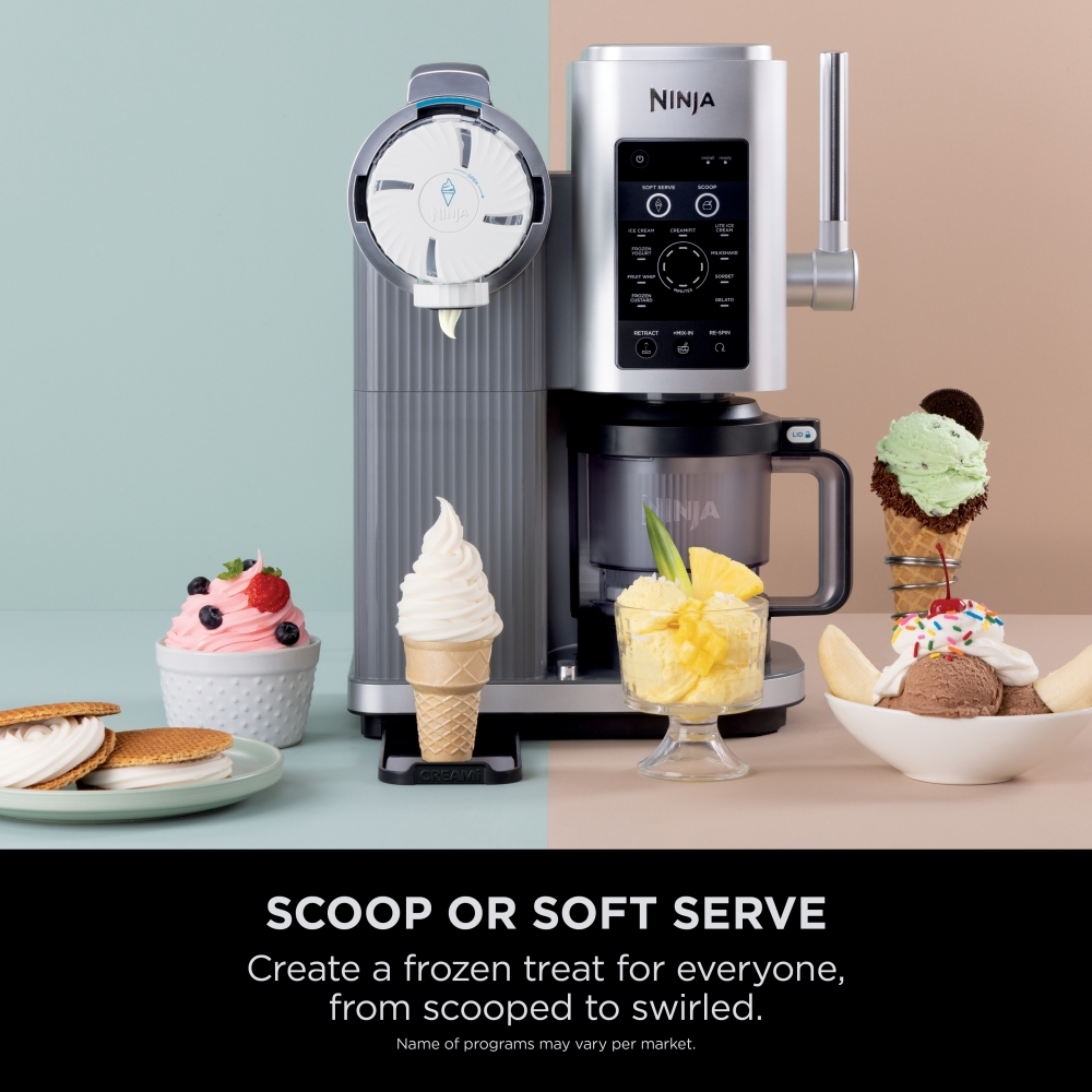 Ninja NC701UK Ice Cream Maker, Silver