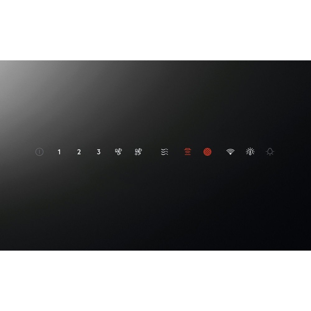 AEG NDV8761CB 60cm Chimney Cooker Hood, Black, A Rated