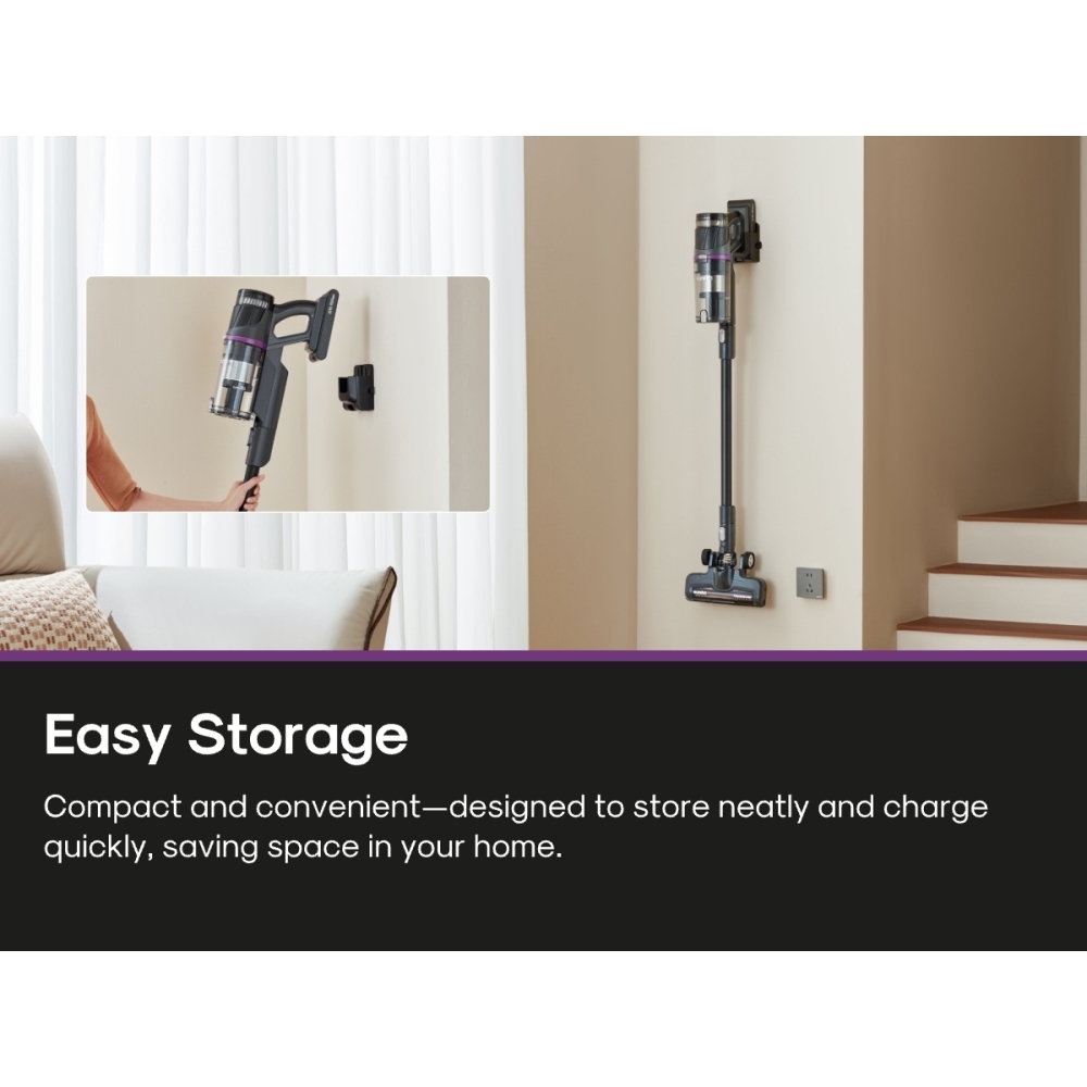  NEC520BK Cordless Vacuum Cleaner, Purple
