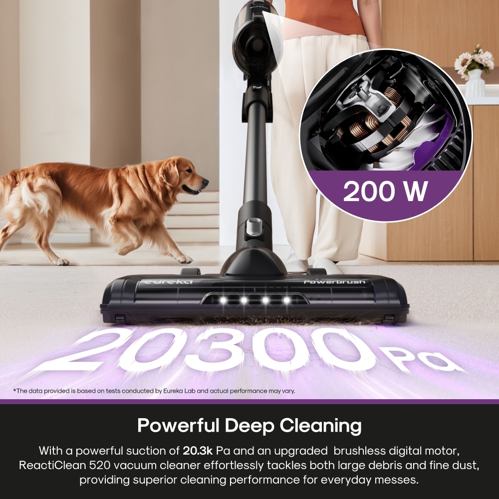  NEC520BK Cordless Vacuum Cleaner, Purple