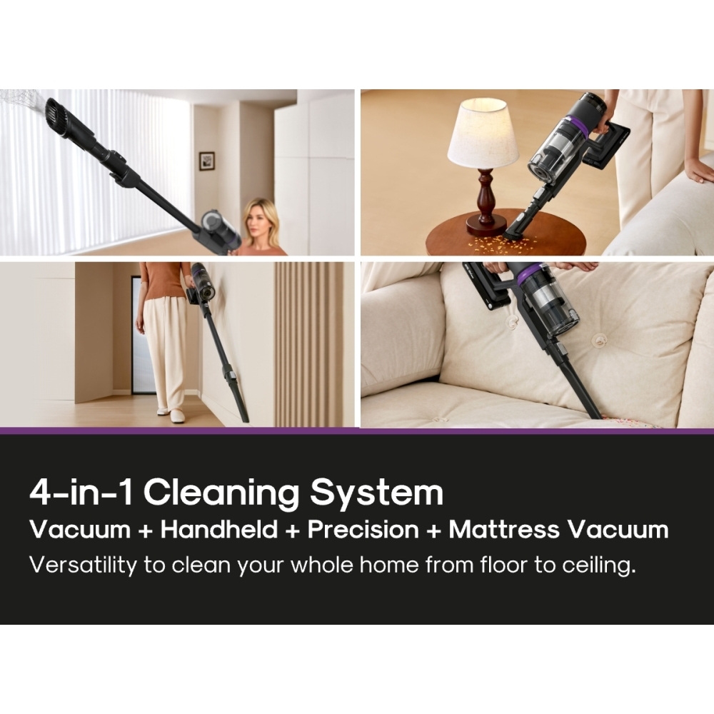  NEC520BK Cordless Vacuum Cleaner, Purple