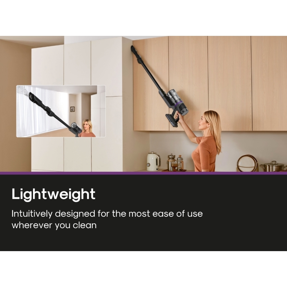  NEC520BK Cordless Vacuum Cleaner, Purple
