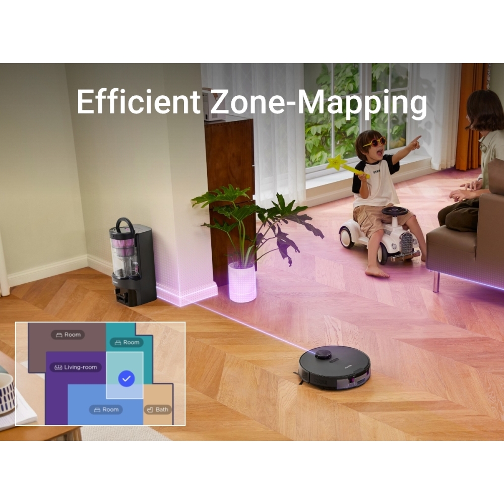  NERE20PLUSBK Robot Vacuum Cleaner, Purple