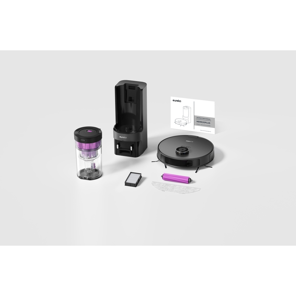  NERE20PLUSBK Robot Vacuum Cleaner, Purple