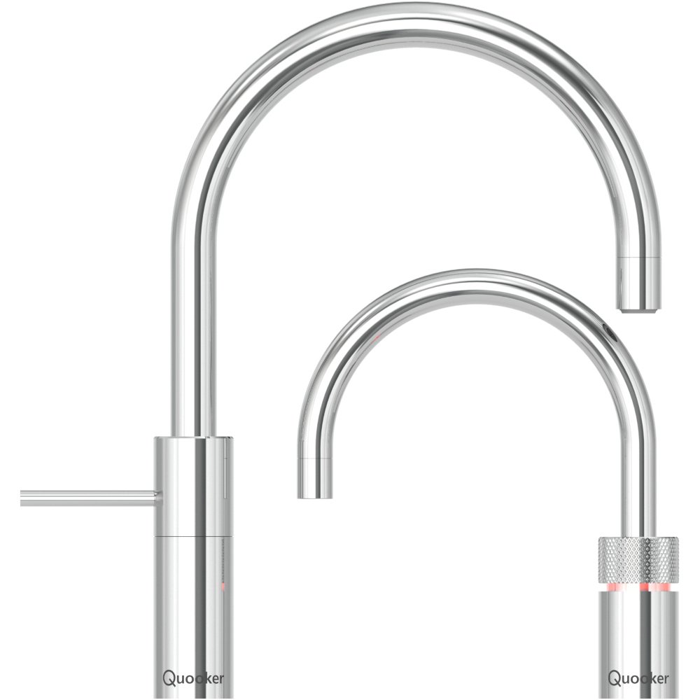 Quooker NMRCHR Chrome Nordic Round Mixer Tap (Tap Only), Chrome