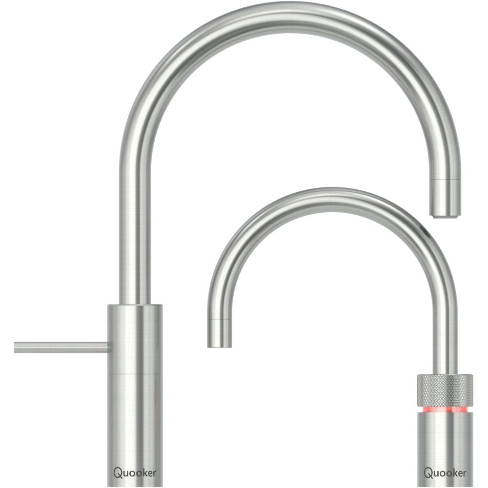 Quooker NMRSST Nordic Round Mixer Tap (Tap Only), Stainless Steel