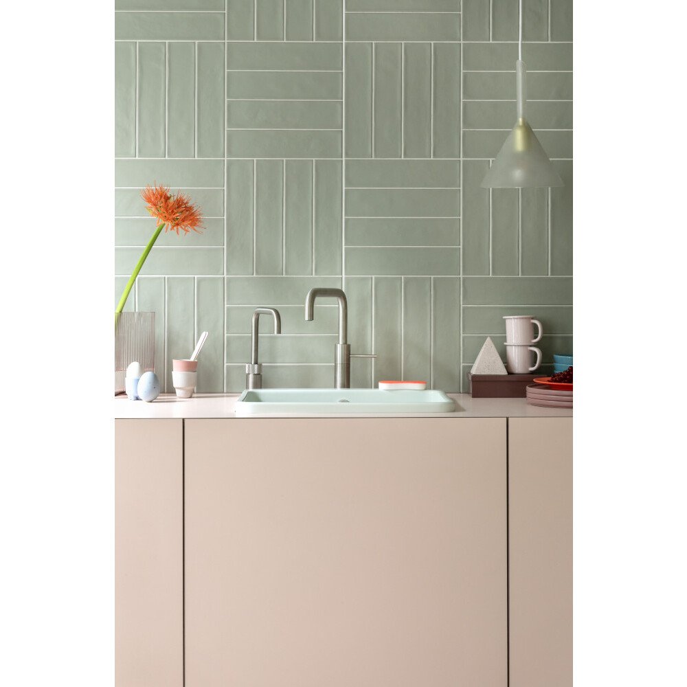 Quooker NMSSST Nordic Square Mixer Tap (Tap Only), Stainless Steel