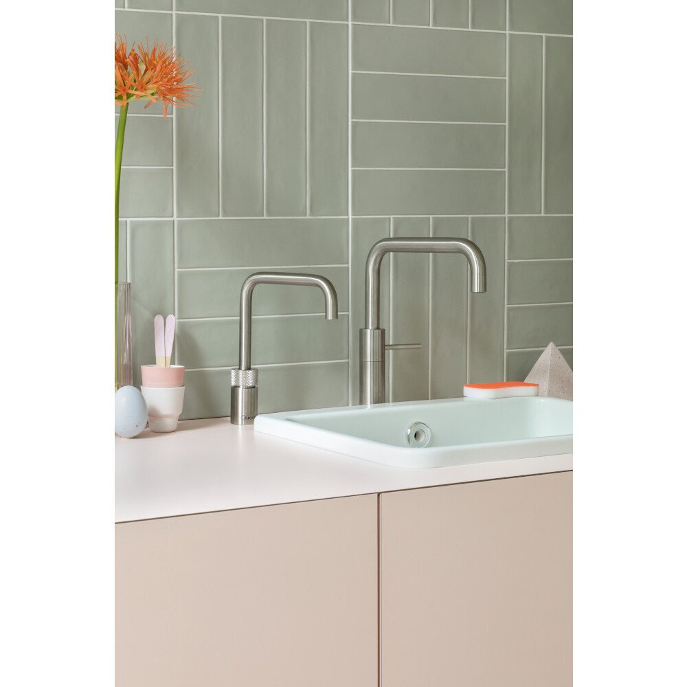 Quooker NMSSST Nordic Square Mixer Tap (Tap Only), Stainless Steel